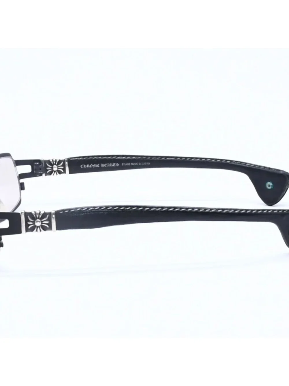 Chrome Hearts M Diver 2 CH Plus Temple Leather Sunglasses Eyewear 925 Sterling
